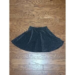 Charlotte Russe Women's Black Sequin Sparkle High Waisted Flare Skirt, Size M